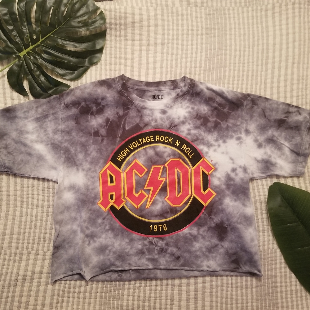 AC/DC Tie Dye Crop